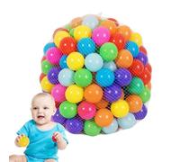 Generico Palline di fossa a sfere di plastica morbida, palline colorate per pozzo per pallone per il compleanno del bambino di compleanno per bambini, da gioco a pallone, giocattoli per l'acqua della