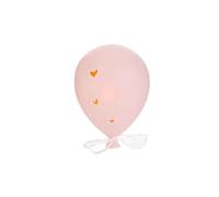 Generico Palloncino in Porcellana Rosa con Luce LED 10x13x6.5 cm BOMBONIERA