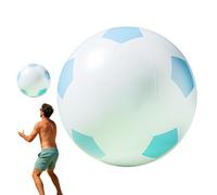 Generico Pallone da Calcio Gonfiabile Gigante - Pallone da Spiaggia Extra-Large | Giocoa Giardino Esterno | Giocattolo Piscina per Bambini e Adulti, PVC Robusto 61 cm, per Feste, Spiaggia, Festival e