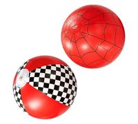 Generico Pallone gonfiabile per bambini a tema corse, pallone da calcio acquatico per spiaggia e piscina, per giochi all'aperto e feste di compleanno estive(2pcs)