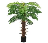 Generico Palma Cycas Artificiale con Vaso 140 cm Verde,Verde,6.8kg,336307