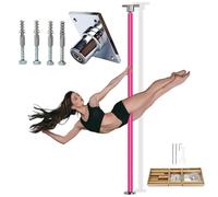 Generico Palo da Pole Dance in Silicone per soffitti Alti - Supporto Professionale Regolabile e Resistente per Installazione Permanente in casa o in Studio, Perfetto per Gli Appassionati di Fitness e