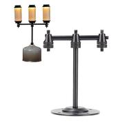 Genérico Palo Della Torcia Rimovibile, Base Della Lampada Tipo Candelabro, Portatile, Supporto In Alluminio per Pesca Giardino Terraina Escursionismo Picnic Bruciatore Outdoor