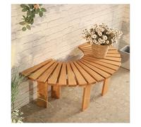 Generico Panca Avvolgente For Alberi,Migliora L'utilizzo Dello Spazio,Seduta Semicircolare In Legno For Giardino, Bordo Piscina(include Solo Panchine)(Color 1)