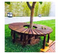 Generico Panca Avvolgente For Alberi, Migliora L'utilizzo Dello Spazio, Seduta Semicircolare, Può Sopportare 400 Kg For Esterni, Cortile, Patio, Prato, Giardino