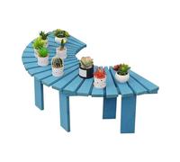 Generico Panca Avvolgente For Albero, Sedia Con Seduta In Legno, Mensola Semicircolare For Piante, For Giardino, Cortile, Veranda, Parco, Prato, Balcone(Color 3)