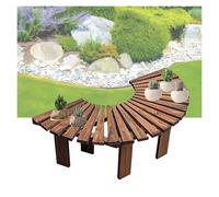 Generico Panca Avvolgente For Albero, Sedia Da Riposo In Legno, Supporto Decorativo Semicircolare For Piante, For Uso Interno/esterno, Carico 300 Kg(Color 1)