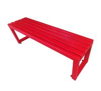 Generico Panca da Giardino in Metallo per Esterni, Design Senza Schienale per Patio, Veranda, Cortile, Scuola e Ospedale, mobili da Esterno Resistenti ed Eleganti, Perfetti per la Decorazione del Gia