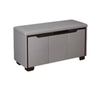 Generico Panca For Cambiare Le Scarpe In Legno Massello, Portascarpe For Ingresso, A 2 Livelli, For Casa, For Principale(4,90x35x48cm)