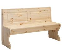 Generico Panca L 136 cm con schienale in legno massello e seduta con contenitore, stile classico e solido per arredare con stile la tua casa