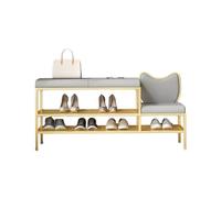 Generico Panca Portascarpe Con Seduta Alta E Bassa, For La Casa Contenitore, Comoda For Cambiare Le Scarpe Facile Da Riporre(2,80x30x45cm)