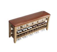 Generico Panca Portascarpe, Piccola Da Ingresso Con Contenitore, Scarpiera Imbottitura In Pelle, For Corridoio, Armadio, Porta D'ingresso, Foyer(1,97x27x52cm)