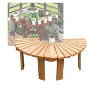 Generico Panchina Avvolgente For Alberi, Sedia Da Parco In Legno, Supporto For Piante Semicircolare, For Uso Interno Ed Esterno, Carico 400 Kg(Color 2)