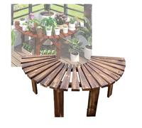 Generico Panchina Avvolgente For Alberi, Sedia Da Parco In Legno, Supporto For Piante Semicircolare, For Uso Interno Ed Esterno, Carico 400 Kg(Color 1)