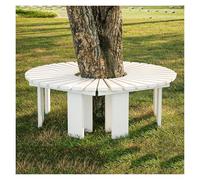 Generico Panchina Avvolgente For Alberi,sedia Da Riposo In Legno For Parchi,supporto Decorativo Rotondo For Piante,for Giardino,cortile,portico,prato(Color 1)
