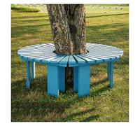 Generico Panchina Avvolgente For Alberi,sedia Da Riposo In Legno For Parchi,supporto Decorativo Rotondo For Piante,for Giardino,cortile,portico,prato(Color 4)