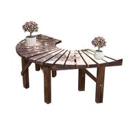 Generico Panchina Avvolgente For Alberi, Seduta In Legno For Parchi, Portafiori Decorativo Semicircolare, For Uso Interno Ed Esterno