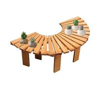 Generico Panchina Avvolgente For Albero,sedia Da Giardino In Legno,supporto Decorativo Semicircolare For Piante,for Giardino,cortile,veranda,prato,balcone(Color 2)