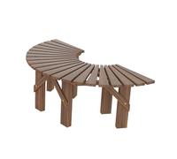 Generico Panchina Avvolgente For Albero, Seduta Semicircolare In Legno,Panchine Da Giardino A Forma Di Ventaglio For Cortile,Bordo Piscina(Semicircle)