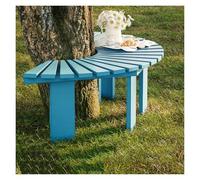 Generico Panchina Avvolgente For Esterni, Sedia Da Riposo In Legno, Ripiano Semicircolare For Piante, For Giardino/cortile/veranda/prato, Carico 300 Kg(Color 3)