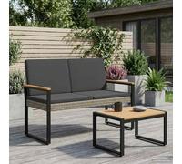 Generico Panchina da Esterno Grigio e Grigio Scuro 107 x 61 x 80 cm,Mobili da Giardino,Mobili e sedie da Giardino,Panchine da giardino-42025338