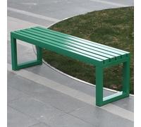 Generico Panchina da Esterno Moderna in Metallo, Resistente alle intemperie e Senza Schienale, Ideale per Giardino, Balcone, Veranda, Parco e Prato: Una Soluzione di Seduta Elegante per Qualsiasi Spa