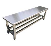 Generico Panchina Moderna In Acciaio Inossidabile, Panca Da Esterno Antipioggia, Adatta A Parchi, Piazze, Officine Senza Polvere, Ristoranti, Ospedali(304 Triple-layer,80cm/32in)