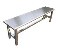 Generico Panchina Moderna In Acciaio Inossidabile, Panca Da Esterno Antipioggia, Adatta A Parchi, Piazze, Officine Senza Polvere, Ristoranti, Ospedali(202 Single-layer,140cm/55in)