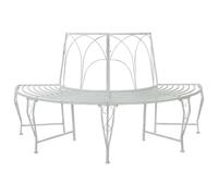 Generico Panchina per Alberi 4-Numero di posti 160 x 80 x 89 cm Acciaio,Mobili da Giardino,Mobili e sedie da Giardino,Panchine da giardino-42029520