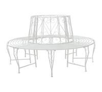 Generico Panchina per Alberi 8-Numero di posti Ø 160 x 89 cm Acciaio,Mobili da Giardino,Mobili e sedie da Giardino,Panchine da giardino-42029503