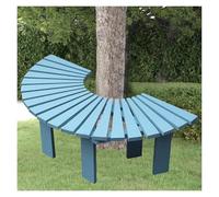 Generico Panchina Semicircolare For Alberi, Sedia In Legno Massello Da Giardino, Seduta Avvolgente For Cortili, Giardini, Patii,Piscine, Parchi(Blue)