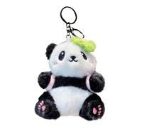 Generico Panda Keychain - Animal Pendant | Creative Chain with Keyrings, Adorable Key Ring with Plush Panda Charm, Handbag Accessory with Keyring, Cute Decorative Pendant for Key Organizer