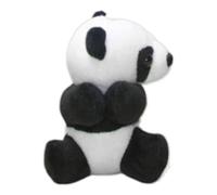 Generico Panda Pendant - Black White Soft Cotton, Cute Animal Toy Keyring Charm, Stuffed Bear Doll Accessory, Keep Your House Keys Very Safe Secure | For Daily Purse Tote Bag Backpack Decoration