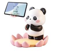 Generico Panda Phone Holder Resin - Cute Animal Desktop Stand Bracket | Decorative smartphone stand for hands-free viewing, video calls and reading in home office bedroom study or bedside spaces