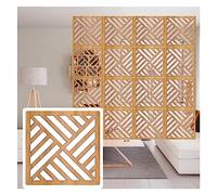 Generico Pannelli divisori per Ambienti sospesi in Legno e plastica - Divisori per la Privacy del soffitto per l'arredamento della casa - Elegante Schermo Cavo per Una separazione Elegante degli spaz