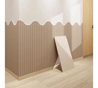 Generico Pannelli Murali Autoadesivi in Feltro, Cuscini Murali Anticollisione, Pannelli Murali 3D Imbottiti in Schiuma, per Cucina, Soggiorno, Camera da Letto, Spazi Esterni,Dark Brown,60x180cm