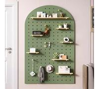 Generico Pannelli Organizer da Parete forati. Kit di Pannelli forati Craft nization con Ripiani e divisori - Espositore per Ornamenti in Legno per Camera da Letto e Studio - Soluzione di archiviazion
