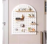 Generico Pannelli Organizer da Parete forati. Kit di Pannelli forati Craft nization con Ripiani e divisori - Espositore per Ornamenti in Legno per Camera da Letto e Studio, Perfetto per progetti Fai