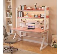 Generico Pannelli Organizer da Parete forati. Scrivania per Computer da Ufficio con Ripiani e Pannello Forato - Facile da Montare per Studenti e Professionisti, Design Moderno per Risparmiare Spazio
