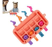 Generico Pannello Attività per, Giochi Educativi in Silicone con Incastri, Giocattoli Morbidi in Silicone con Inserzioni per Casa e Asilo, Attività Ludiche Interattive per Apprendimento