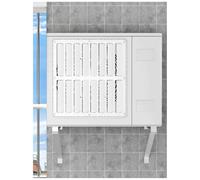Generico Pannello deflettore del Wind for ventilazione CA - Copertura della griglia di soffiaggio dell'unità esterna(43x43cm)