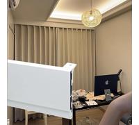 Generico Pannello di Copertura per Tenda in Metallo - Cornice Decorativa da 71 Pollici per Montaggio a soffitto, Cornice Oscurante Alta 14,5 cm per finestre, Non Richiede binari, Elegante Decorazione