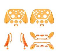 Generico Pannello di ricambio trasparente minimalista per controller da gioco per GameSir G7 Pro versione PC Custodia protettiva resistente alla polvere e ai graffi (Trasparente Arancione)