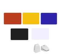 Generico Pannello divisorio Acustico per scrivania in PVC Blu - Schermo e separazione insonorizzati per postazione di Lavoro in Ufficio - Pannello fonoassorbente Veale, 40x30 cm - Migliora la Concent