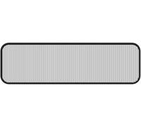 Generico Pannello divisorio da scrivania, Eleganti divisori e schermi traslucidi in Ferro per Sale da Pranzo, uffici e ristoranti - Separatore da Tavolo (Nero 30x100 cm/11,81x39,37 Pollici)