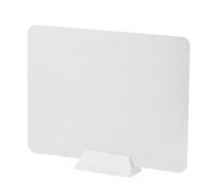 Generico Pannello divisorio per scrivania, divisorio Pieghevole in Acrilico - Schermo per la Privacy con Base Stabile, Riduce Le distrazioni visive per Ufficio, Biblioteca e Aula - 40x60 cm, Bianco