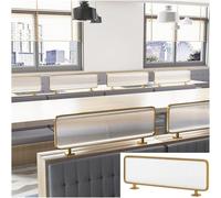 Generico Pannello divisorio per scrivania, Elegante divisorio Dorato 60x90 cm - Elegante divisorio per tavoli da Ufficio e Ristorante, migliora l'estetica e Il Comfort nelle Aree Pranzo, Soluzione ID