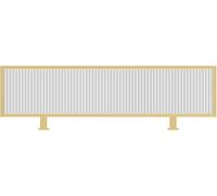 Generico Pannello divisorio per scrivania, Elegante divisorio in Ferro per Ufficio e Sala da Pranzo - Elegante divisorio Nero e Oro, 40x90 cm (15,74x35,43 Pollici) - Ideale per Piani di Lavoro e Deco