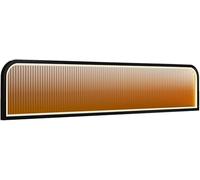 Generico Pannello divisorio per scrivania, Eleganti divisori in Acciaio Inox per Sala da Pranzo e Ufficio - Schermi a Basso Profilo per la Privacy (Nero, 45 x 120 cm) | Pareti divisorie Moderne per a