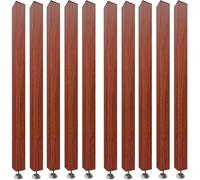 Generico Pannello divisorio per Stanza con doghe in Legno per Camera da Letto/Ufficio/dormitorio/corridoio, Confezione da 10, Pannello divisorio da Parete Regolabile in Altezza dal Pavimento al soffi